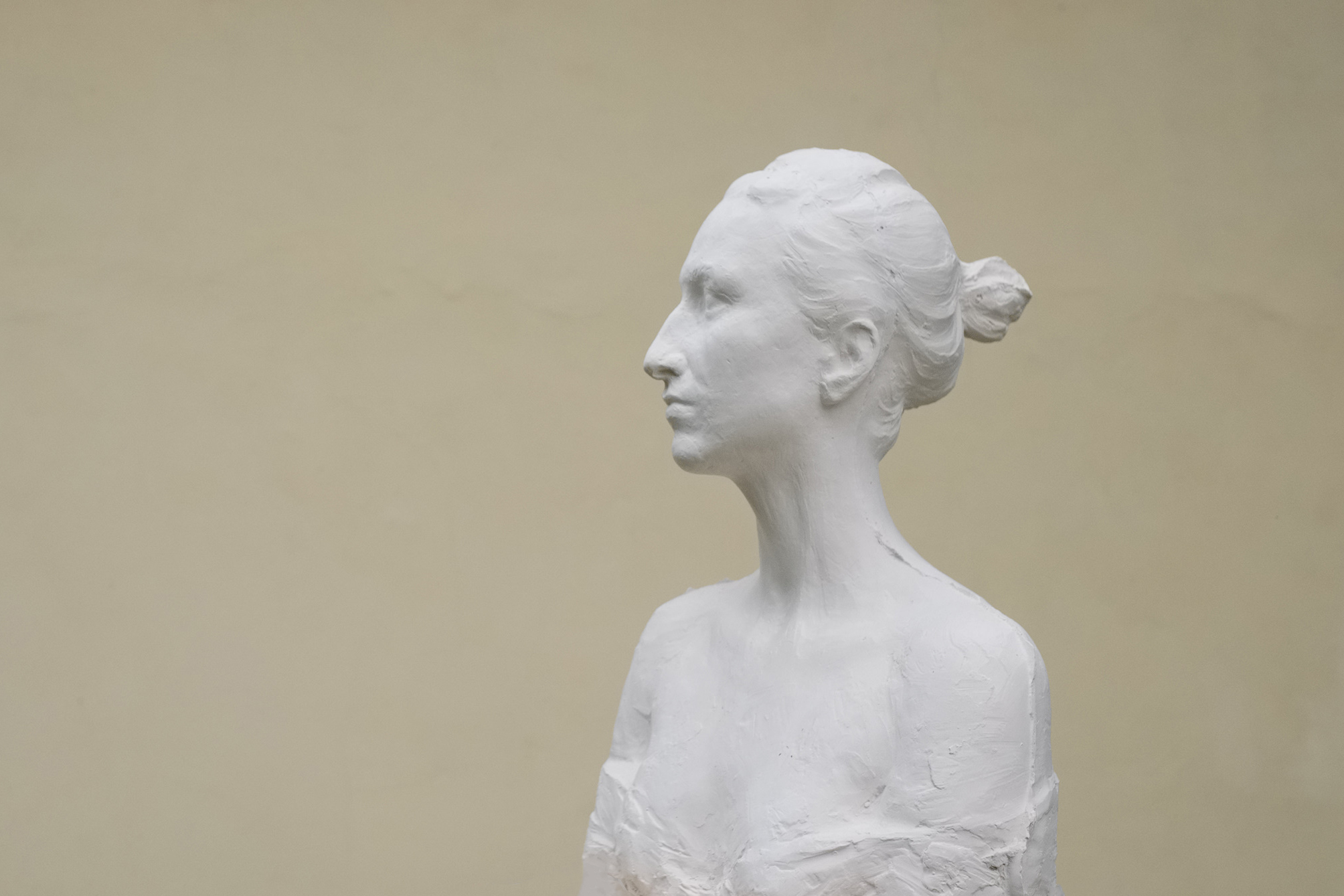 Katerina Komm: sculpture, STUDIES: Anežka portrait