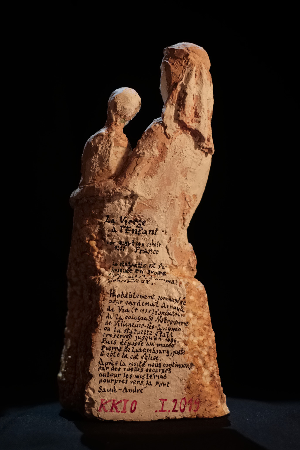 Katerina Komm: sculpture, PRÁCE: La Vierge à l'enfant
