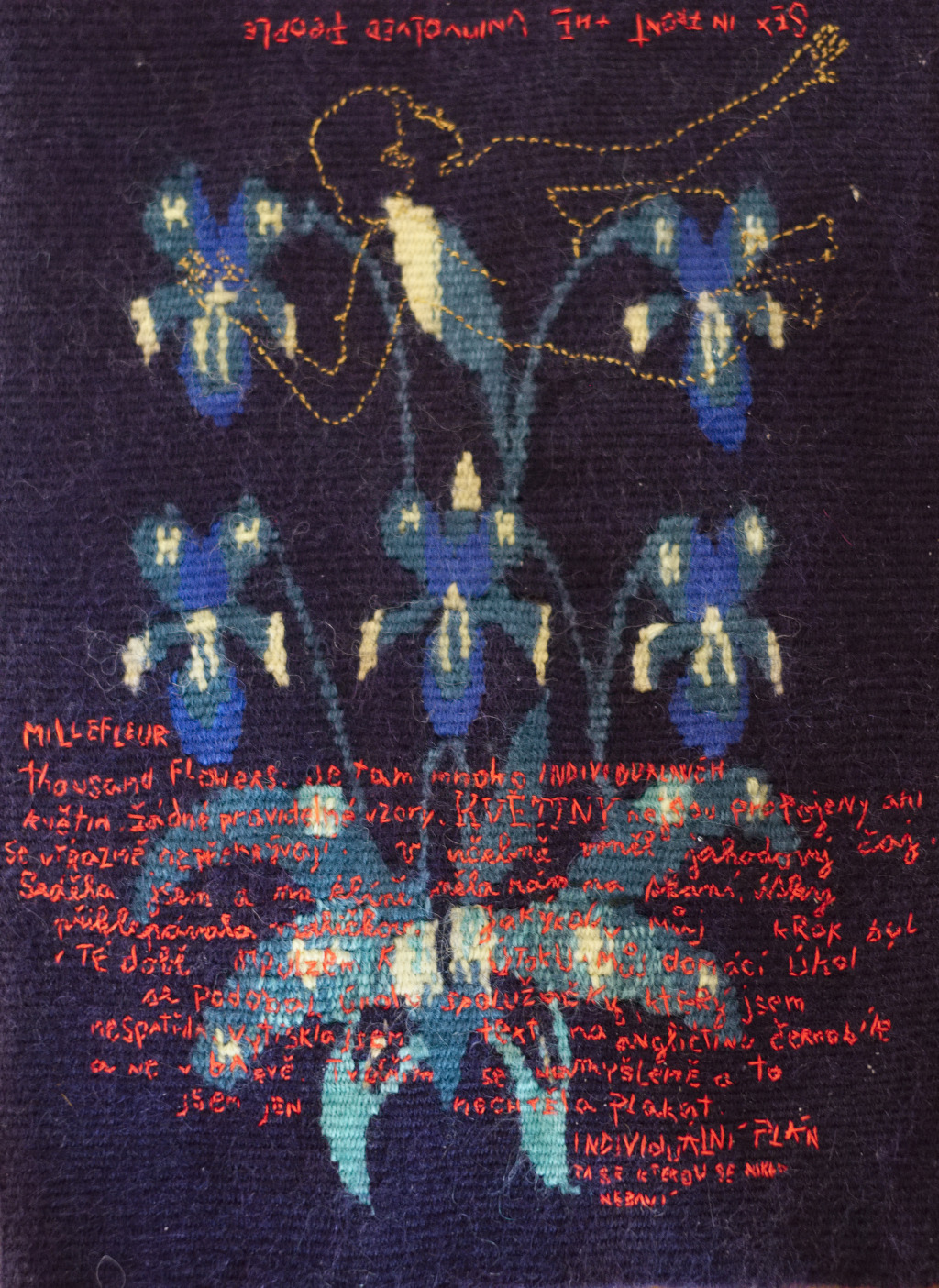 Katerina Komm: sculpture, PRÁCE: Mille fleurs